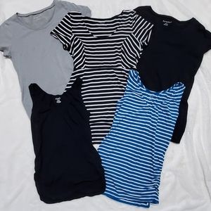 Lot of Five Maternity/Nursing Tops